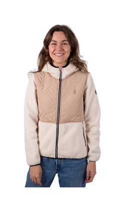GIACCA CASIA VESTE HYBRIDE TAUPE